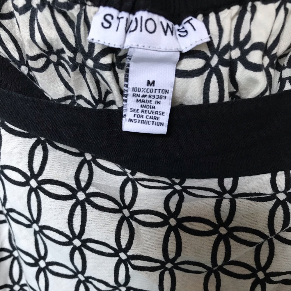 Southwest Print Full Cotton Skirt - Picture 2 of 4